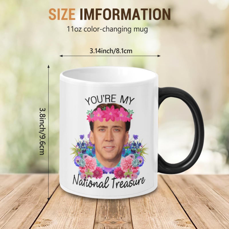 SCSF You're My National Treasure Morphing Coffee Mugs Heat Reveal Color Change Mug Christmas Mug For Men11 Ounces - Image 4